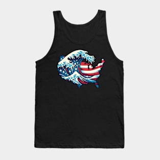 The Great Wave Of America Tank Top